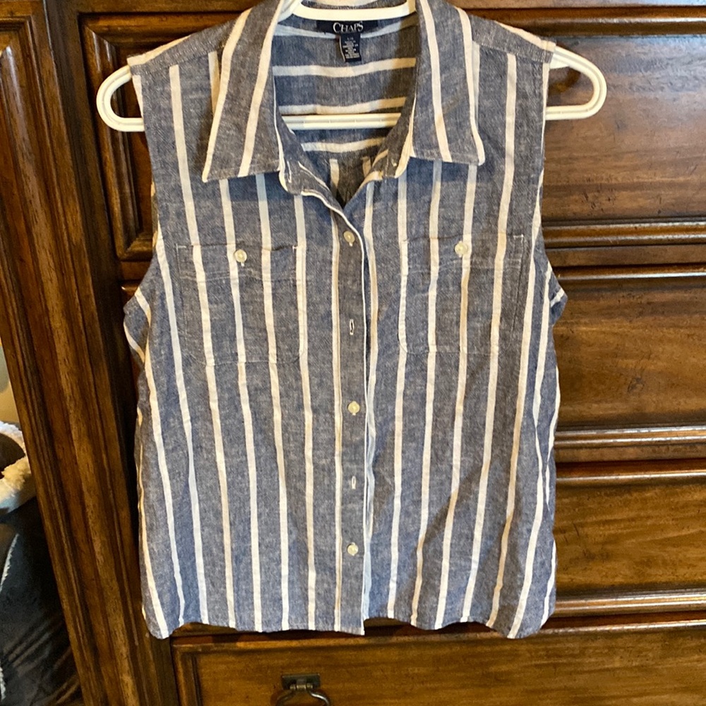 Chaps sleeve blouse